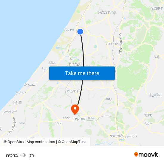 ברכיה to רנן map