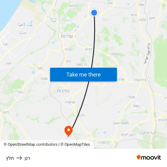 חלץ to רנן map
