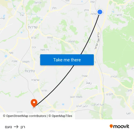 נועם to רנן map