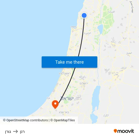גורן to רנן map