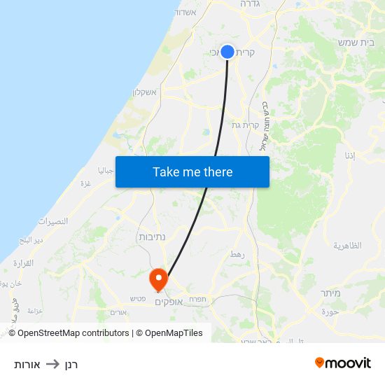 אורות to רנן map