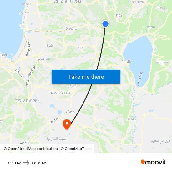 אמירים to אדירים map