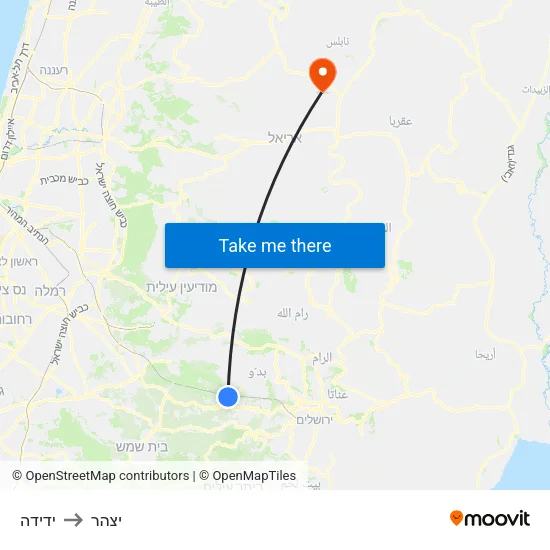 ידידה to יצהר map