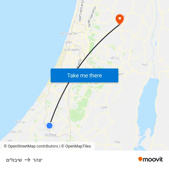 שיבולים to יצהר map