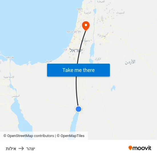 אילות to יצהר map