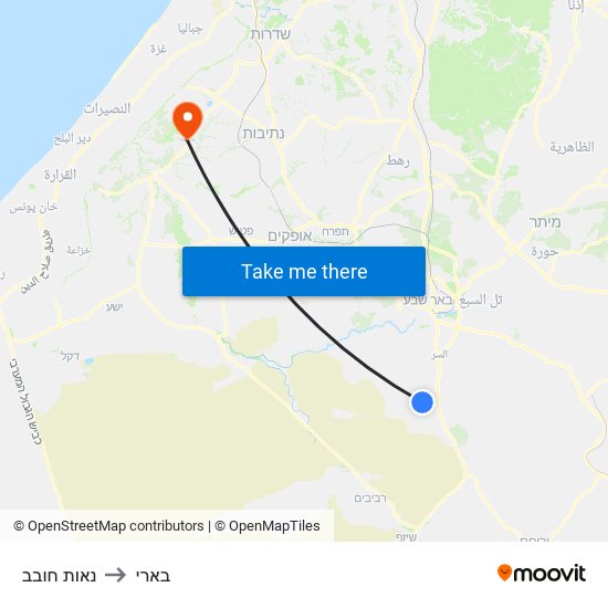 נאות חובב to בארי map