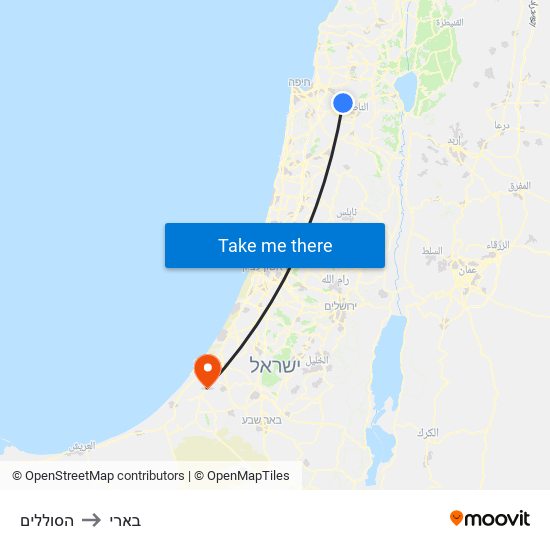 הסוללים to בארי map