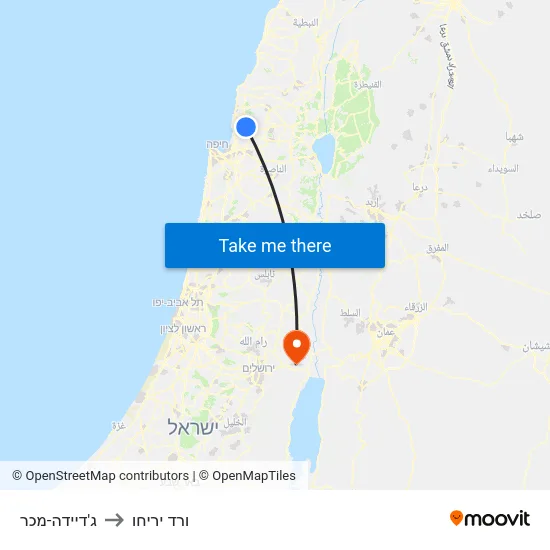 ג'דיידה-מכר to ורד יריחו map