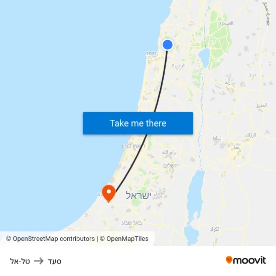 טל-אל to סעד map