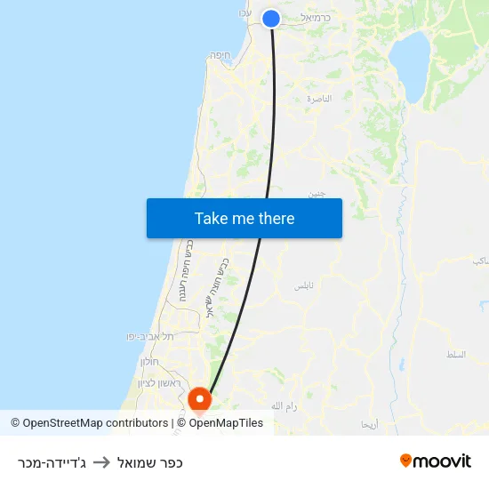 ג'דיידה-מכר to כפר שמואל map