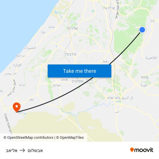 אליאב to אבשלום map