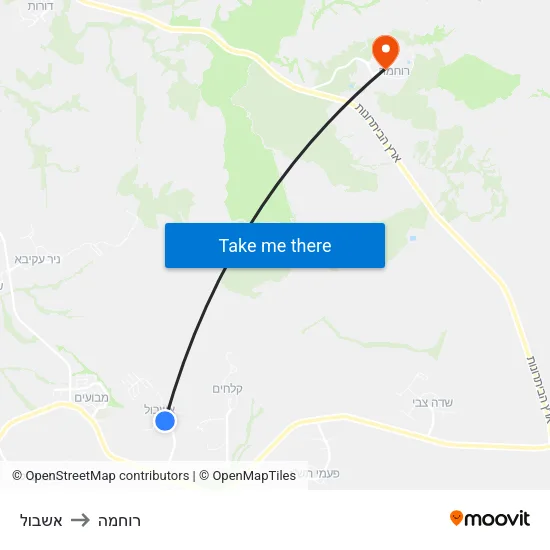 אשבול to רוחמה map