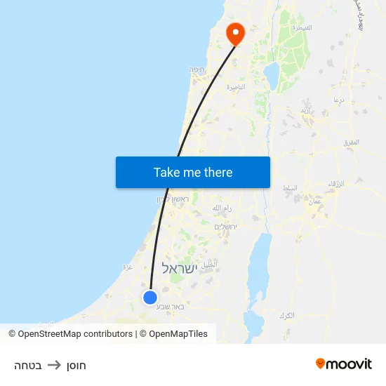 בטחה to חוסן map