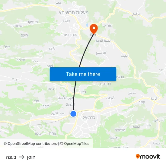 בענה to חוסן map