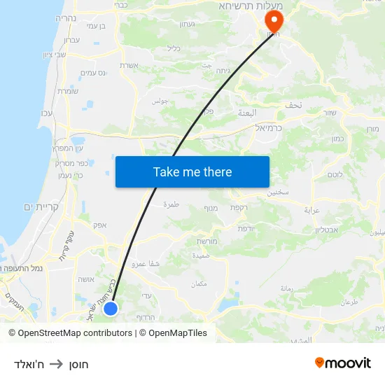 ח'ואלד to חוסן map