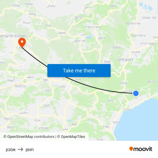 אמנון to חוסן map