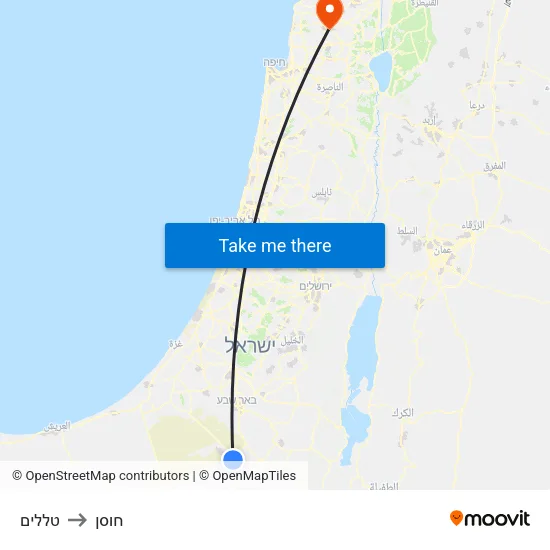 טללים to חוסן map