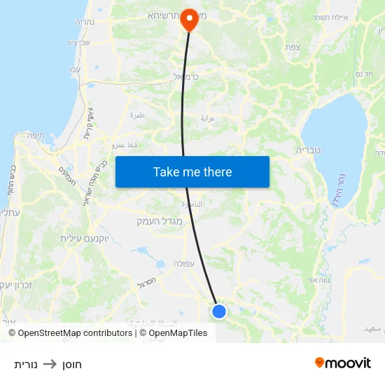 נורית to חוסן map