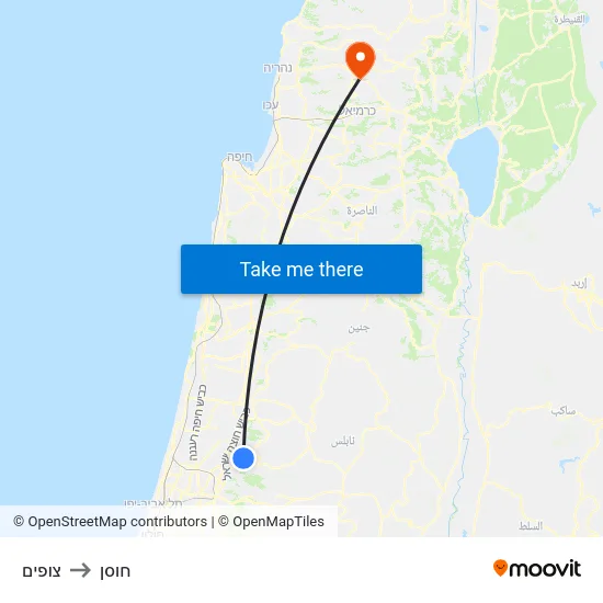 צופים to חוסן map