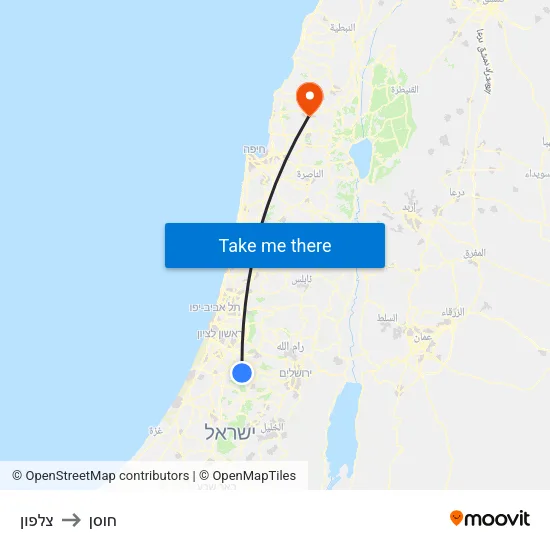 צלפון to חוסן map
