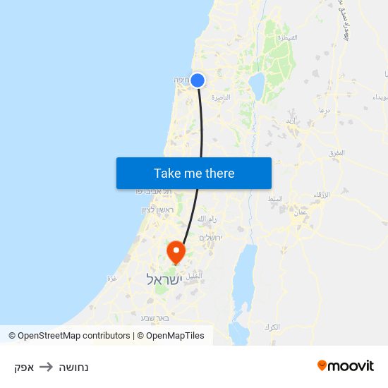 אפק to נחושה map