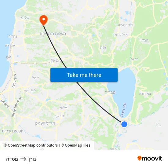 מסדה to גורן map