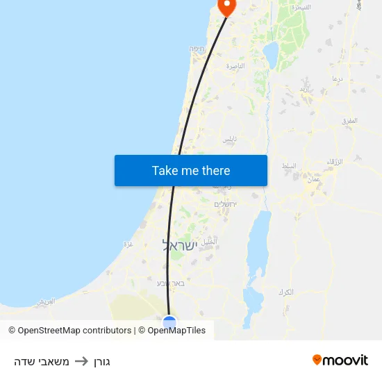 משאבי שדה to גורן map