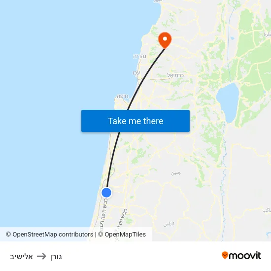 אלישיב to גורן map