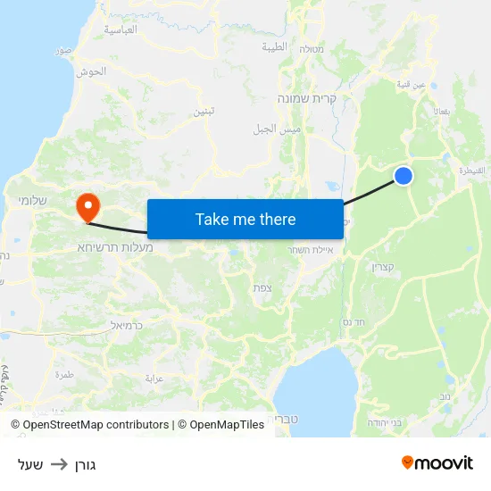 שעל to גורן map