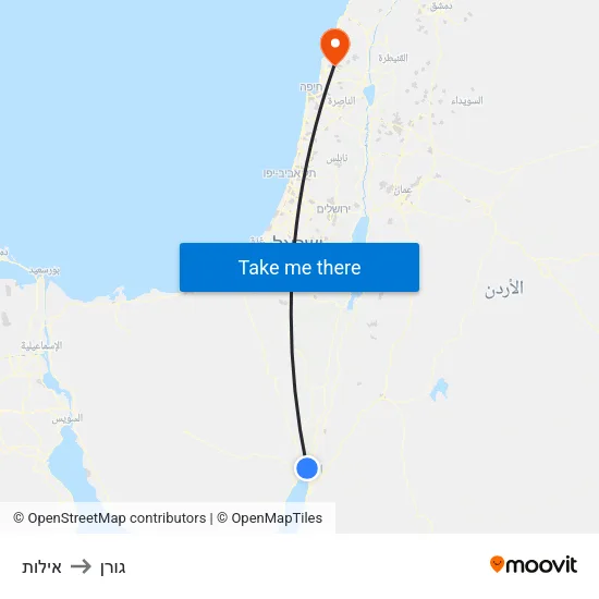 אילות to גורן map