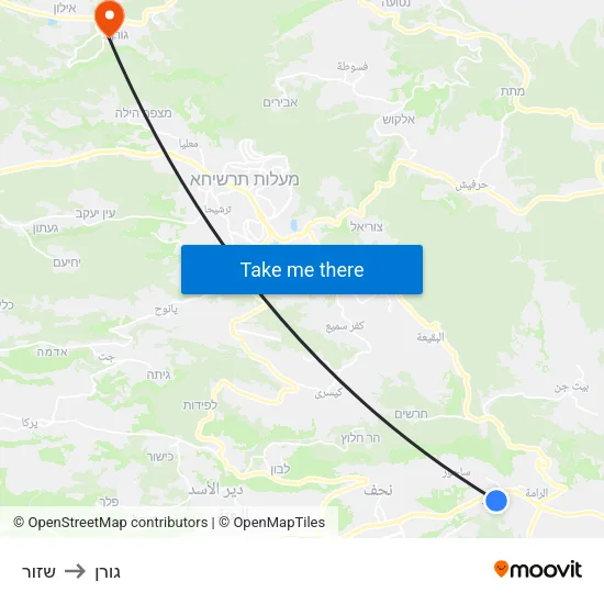 שזור to גורן map