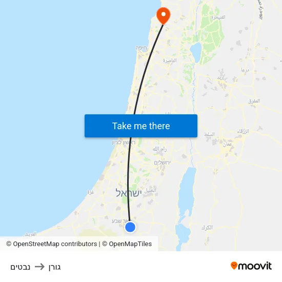 נבטים to גורן map