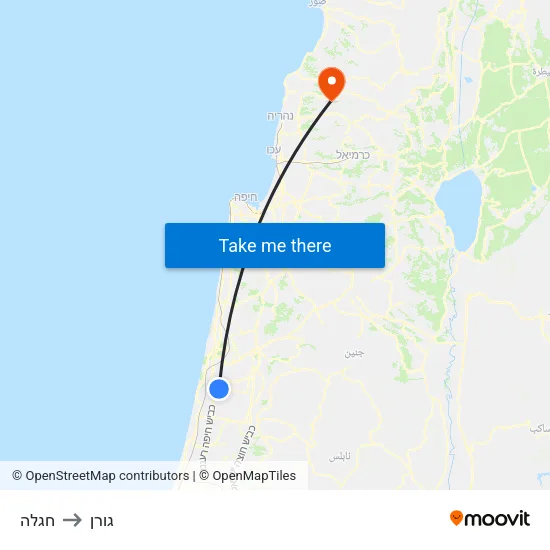חגלה to גורן map