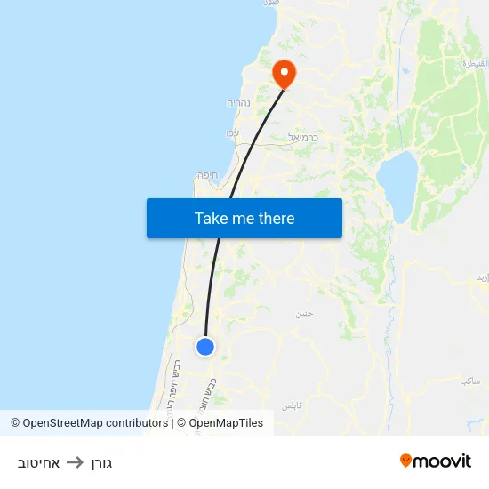 אחיטוב to גורן map