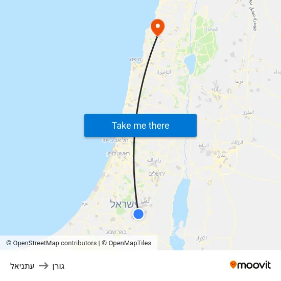 עתניאל to גורן map