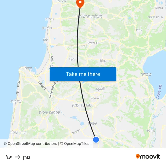יעל to גורן map