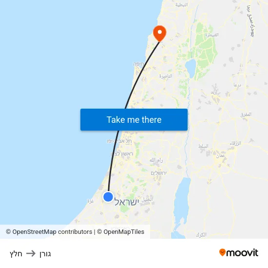 חלץ to גורן map