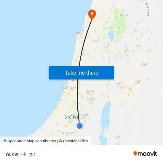 שמעה to גורן map