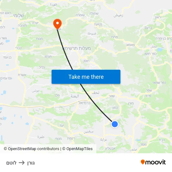 לוטם to גורן map