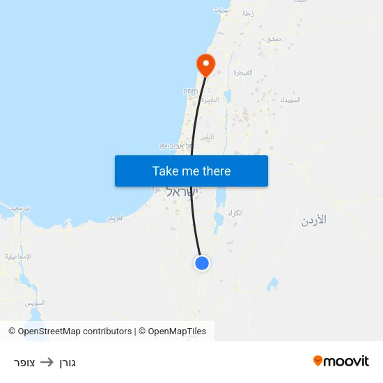 צופר to גורן map