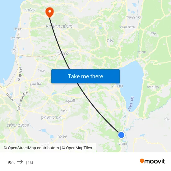 גשר to גורן map