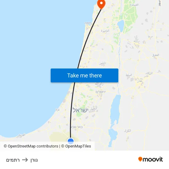 רתמים to גורן map