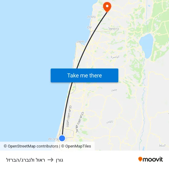 ראול ולנברג/הברזל to גורן map