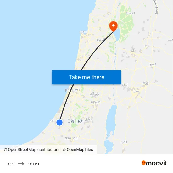 גבים to גינוסר map