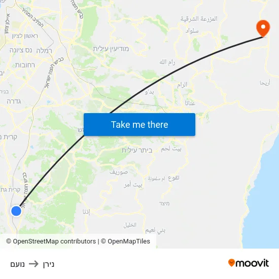 נועם to נירן map