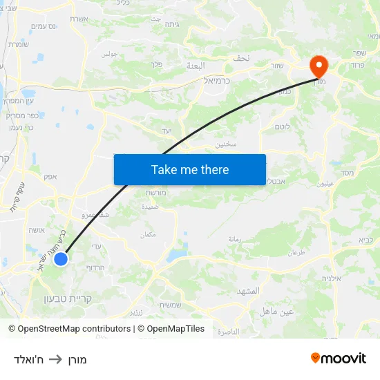 ח'ואלד to מורן map