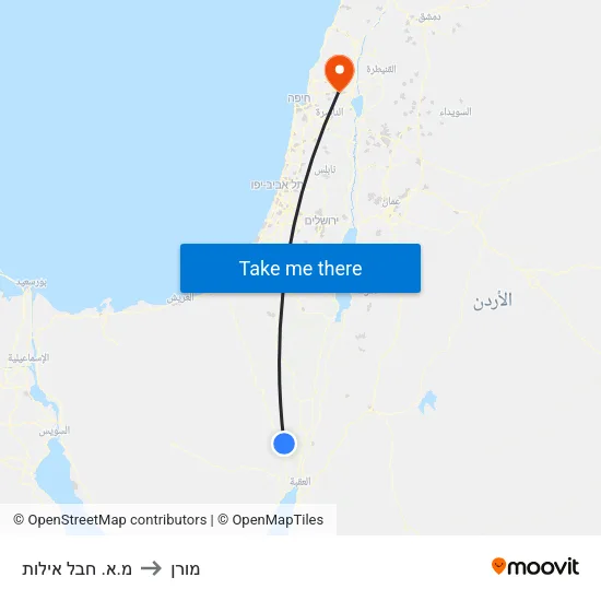 מ.א. חבל אילות to מורן map