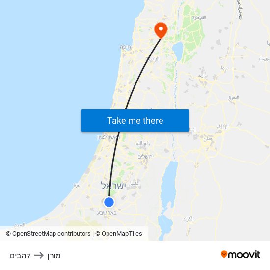 להבים to מורן map