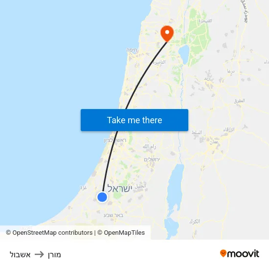 אשבול to מורן map