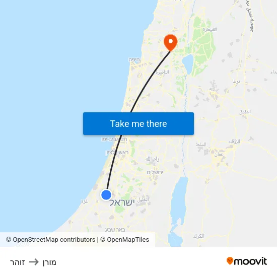 זוהר to מורן map